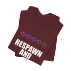 Respawn And Try Again Anime T-Shirt - original anime design, view 24