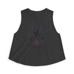 Shinobi Crop Top in Dark Grey Heather