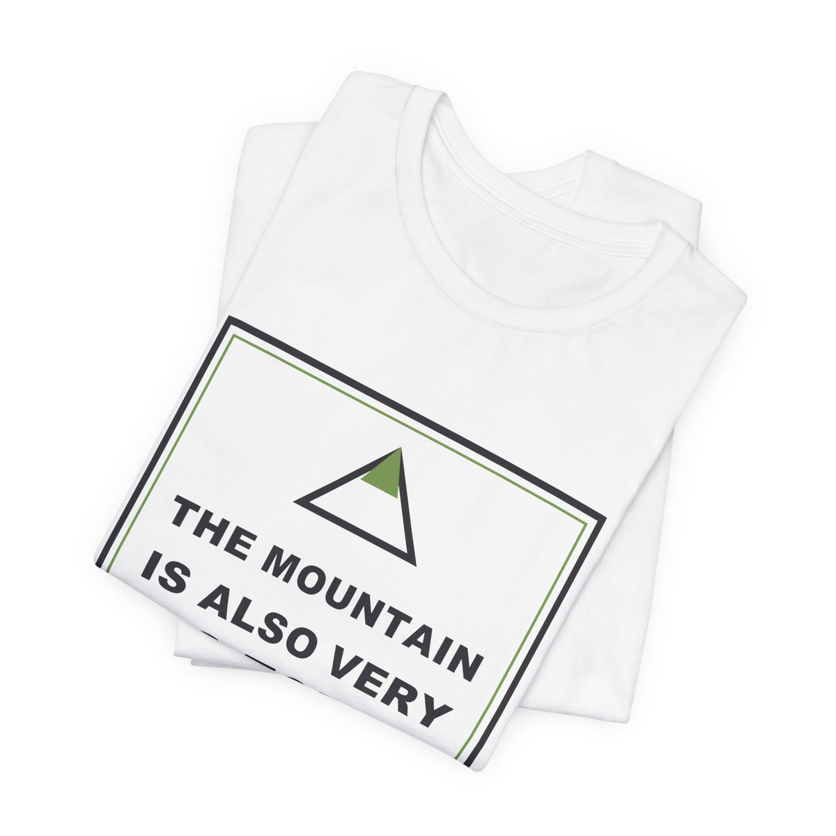 The Mountain Is Also Very Big Today Funny Anime T-Shirt - original anime design, view 2