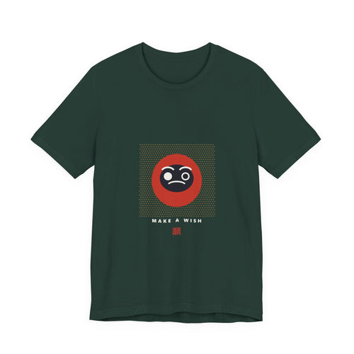Daruma Wish T-Shirt in Forest
