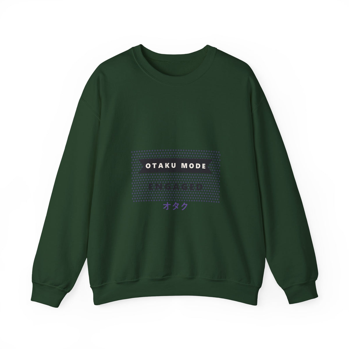 Otaku Mode Sweatshirt in Forest Green