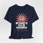 My Heart Is Full Of Sandwich Funny Anime T-Shirt - original anime design, view 21