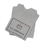 All Complaints Will Be Forwarded To The Sky Funny Anime T-Shirt - original anime design, view 14