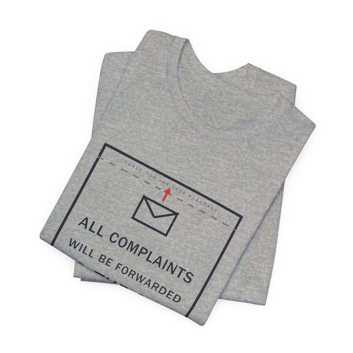All Complaints Will Be Forwarded To The Sky Funny Anime T-Shirt - original anime design, view 14
