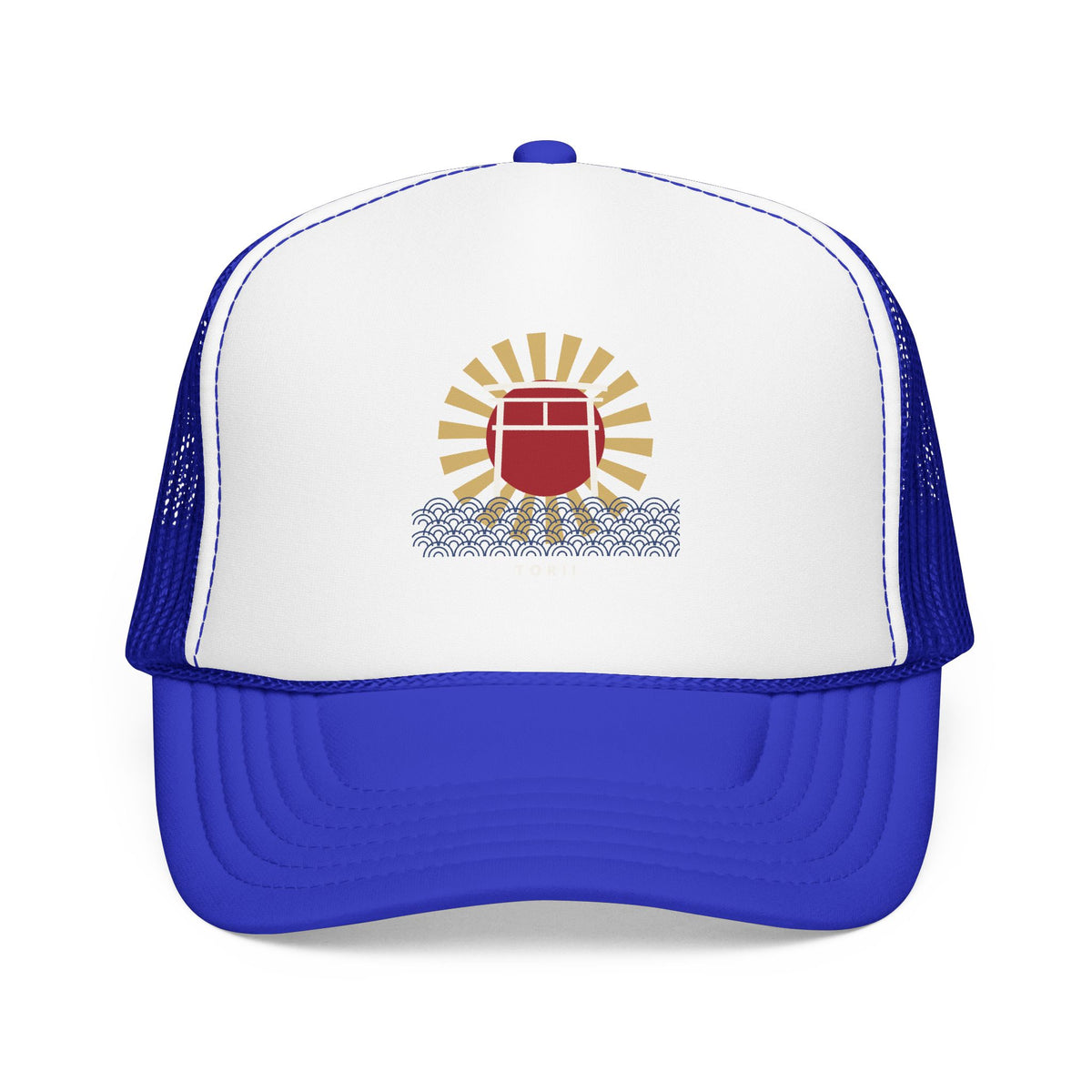 Torii Gate Trucker Cap in Royal