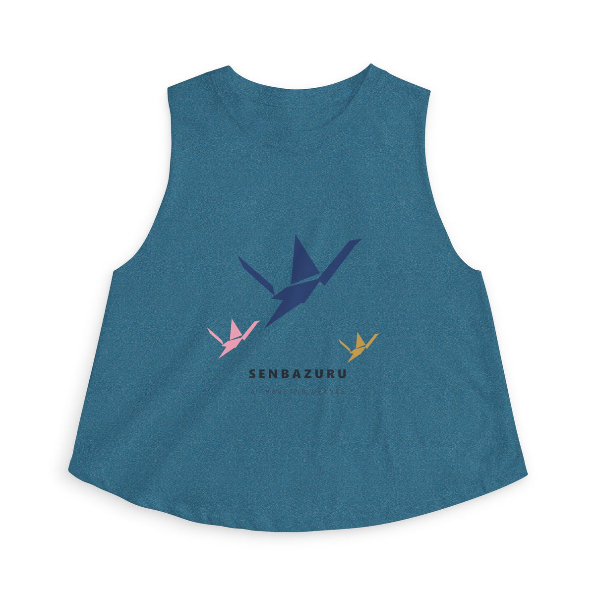 Senbazuru Crop Top in Heather Deep Teal