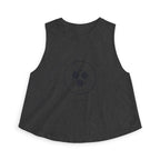 Mitsudomoe Crop Top in Dark Grey Heather