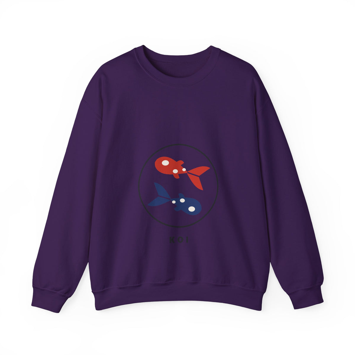 Koi Pair Sweatshirt in Purple