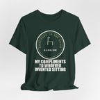 My Compliments To Whoever Invented Sitting Funny Anime T-Shirt - original anime design, view 12