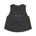 Otaku Mode Crop Top in Dark Grey Heather