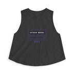 Otaku Mode Crop Top in Dark Grey Heather