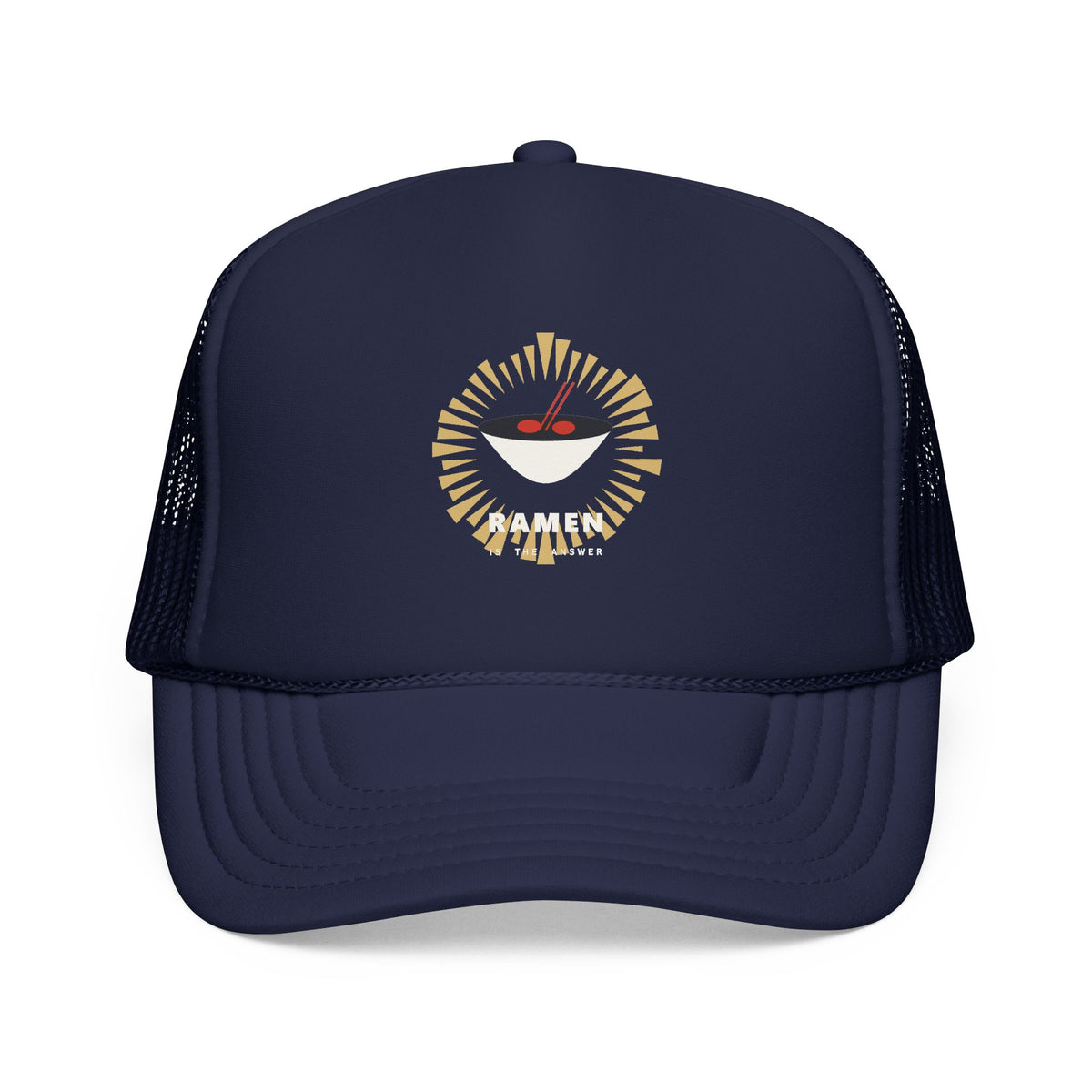 Ramen Is The Answer Trucker Cap in Dark Navy