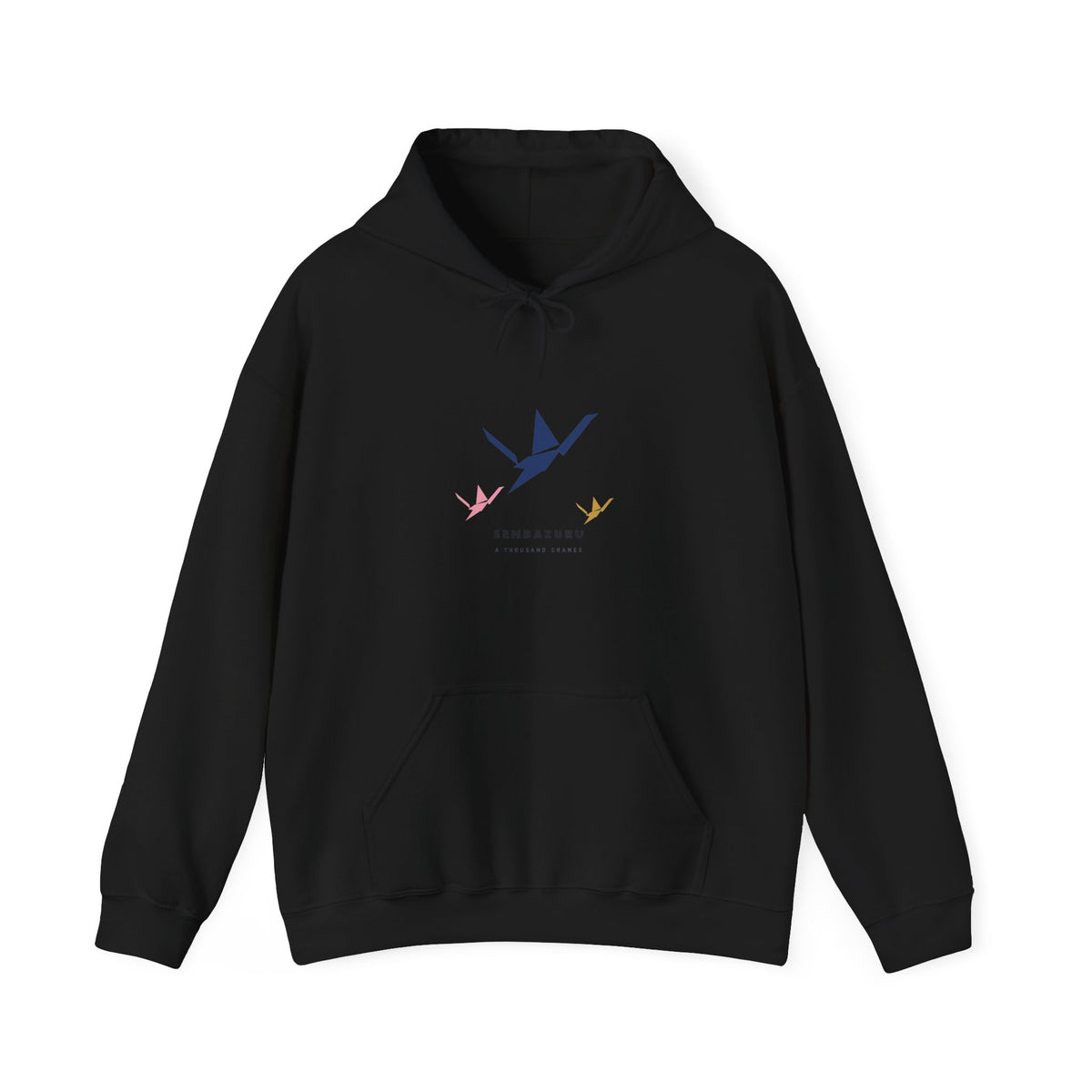 Senbazuru Hoodie in Black