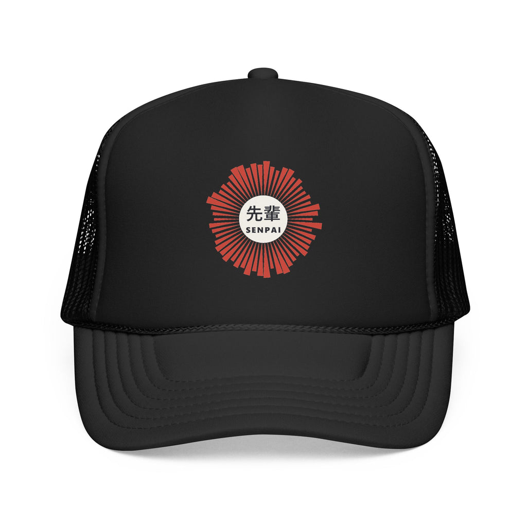 Senpai Trucker Cap in Black