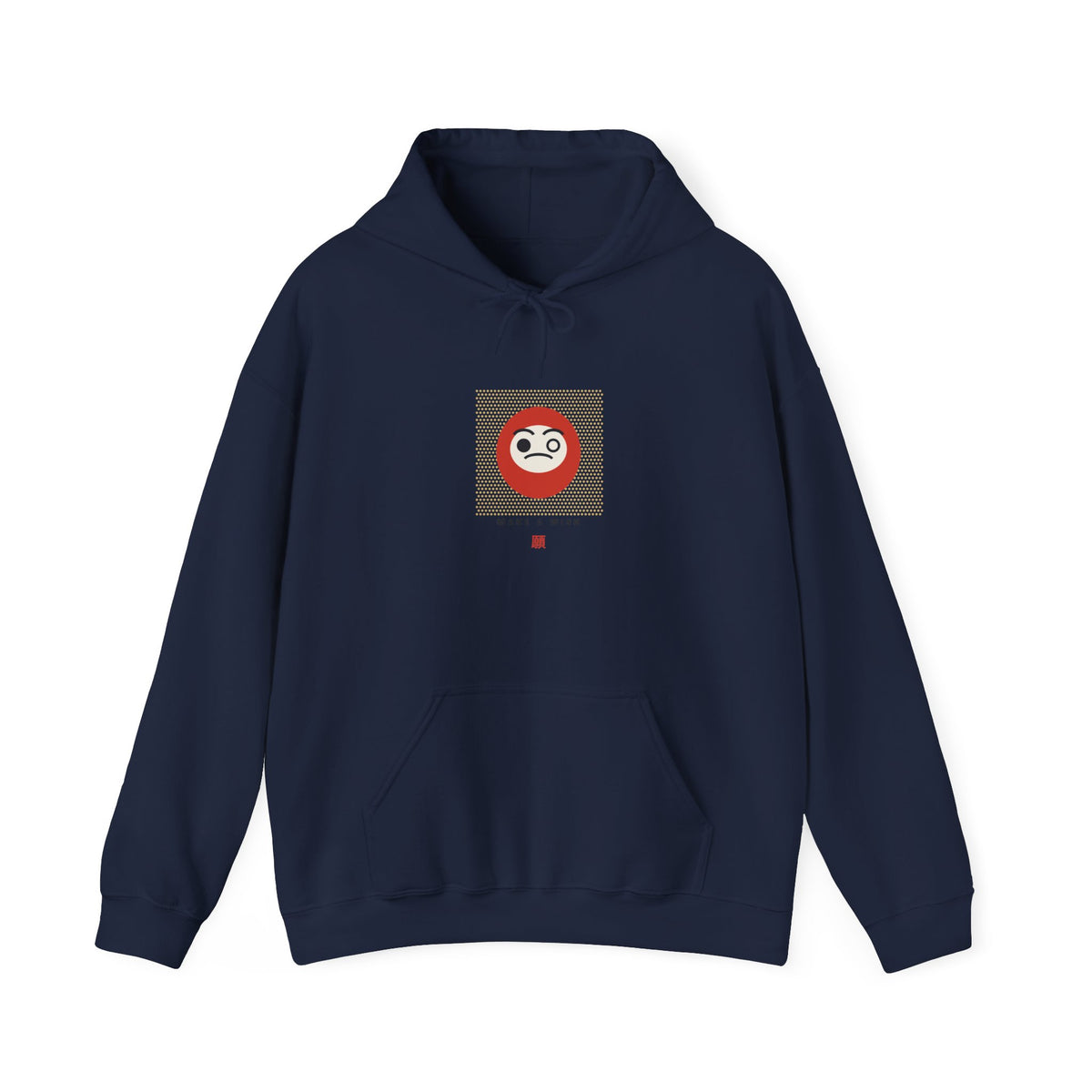 Daruma Wish Hoodie in Navy