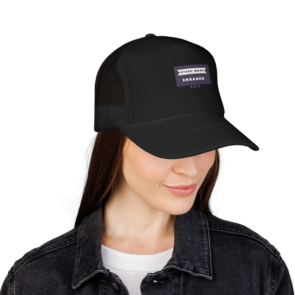Otaku Mode Trucker Cap - original anime design, view 3