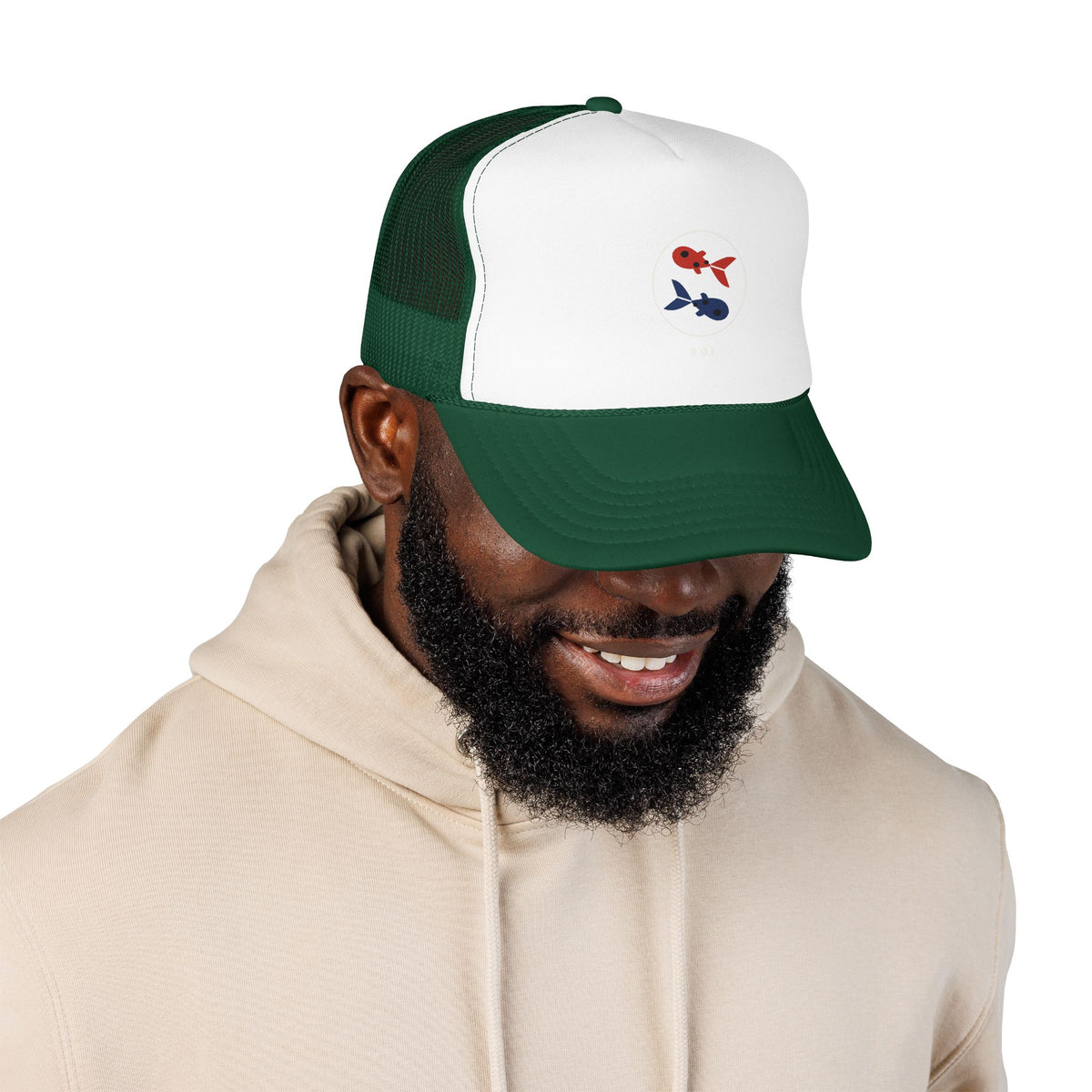 Koi Pair Trucker Cap - original anime design, view 20