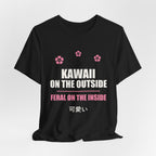 Kawaii But Feral Anime T-Shirt - original anime design, view 7