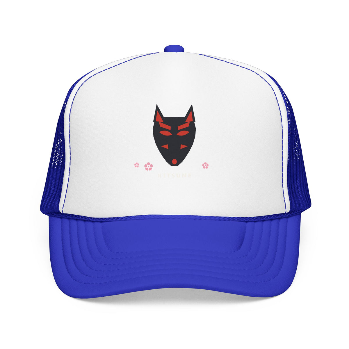 Kitsune Mask Trucker Cap in Royal