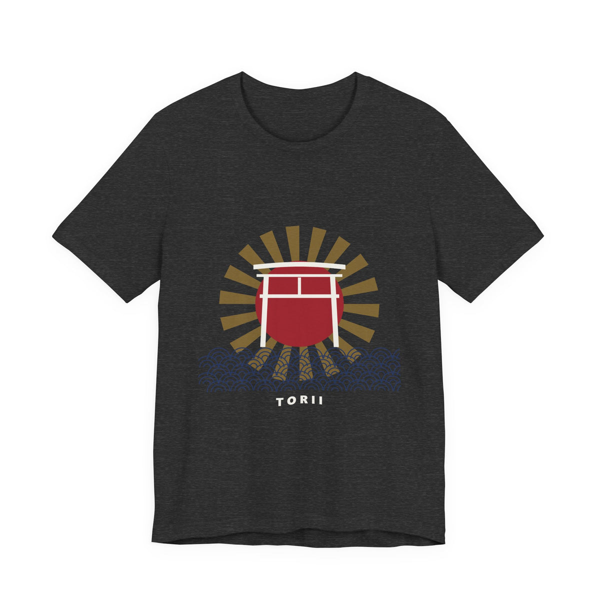 Torii Gate T-Shirt in Dark Grey Heather