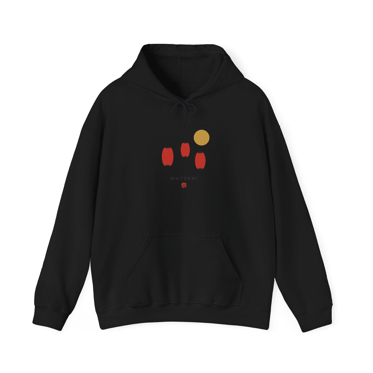 Matsuri Lanterns Hoodie in Black