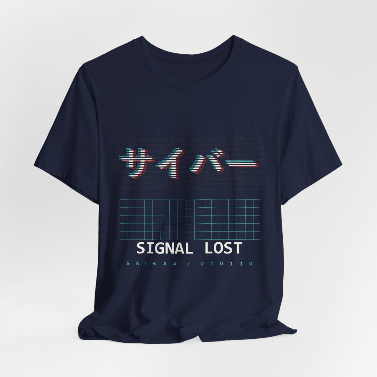 Cyber Glitch Anime T-Shirt - original anime design, view 22