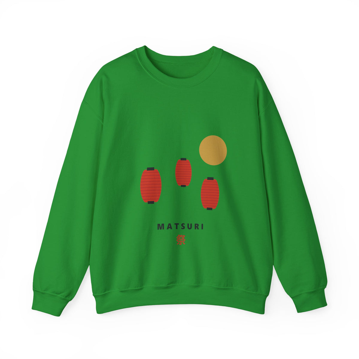 Matsuri Lanterns Sweatshirt in Irish Green