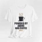 Powered By Anime And Coffee T-Shirt - original anime design, view 4