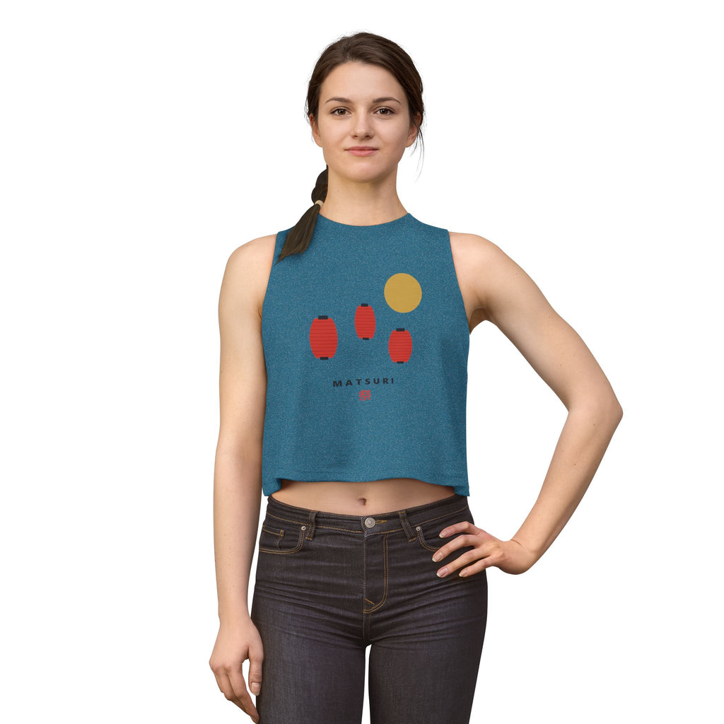 Matsuri Lanterns Crop Top - original anime design, view 17