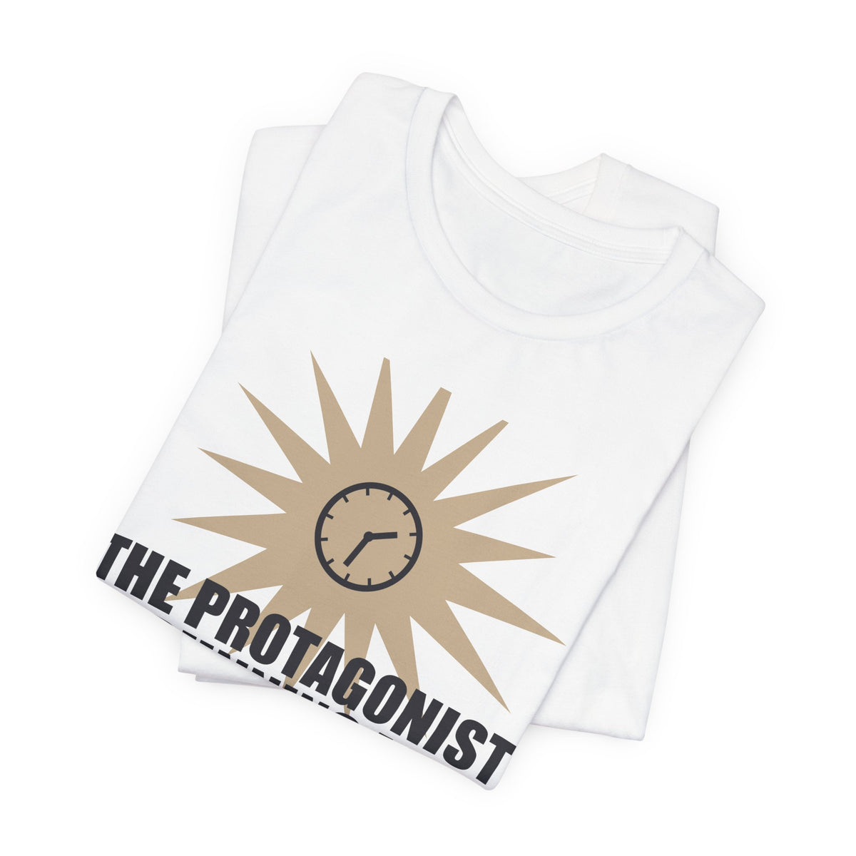 The Protagonist Is Running Late Funny Anime T-Shirt - original anime design, view 2