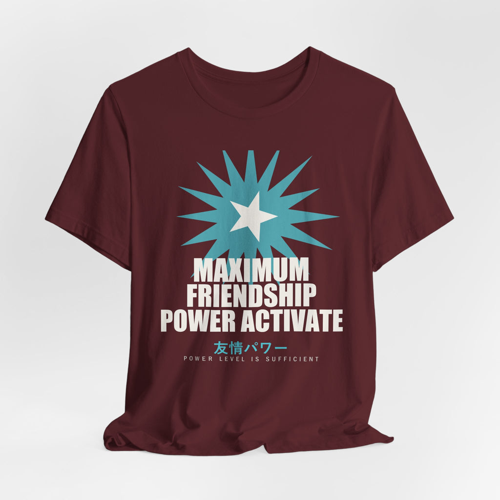 Maximum Friendship Power Activate Funny Anime T-Shirt - original anime design, view 24