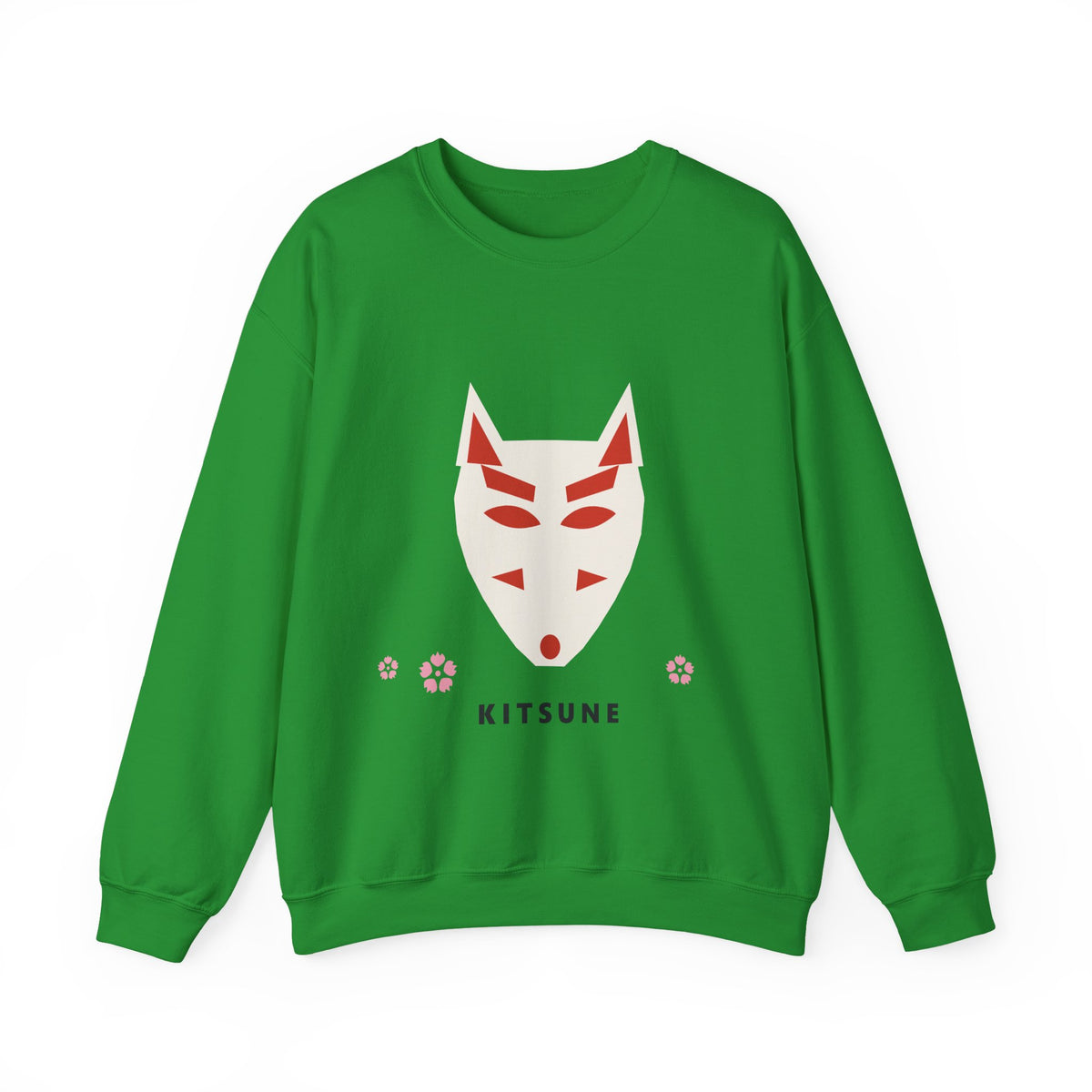 Kitsune Mask Sweatshirt in Irish Green
