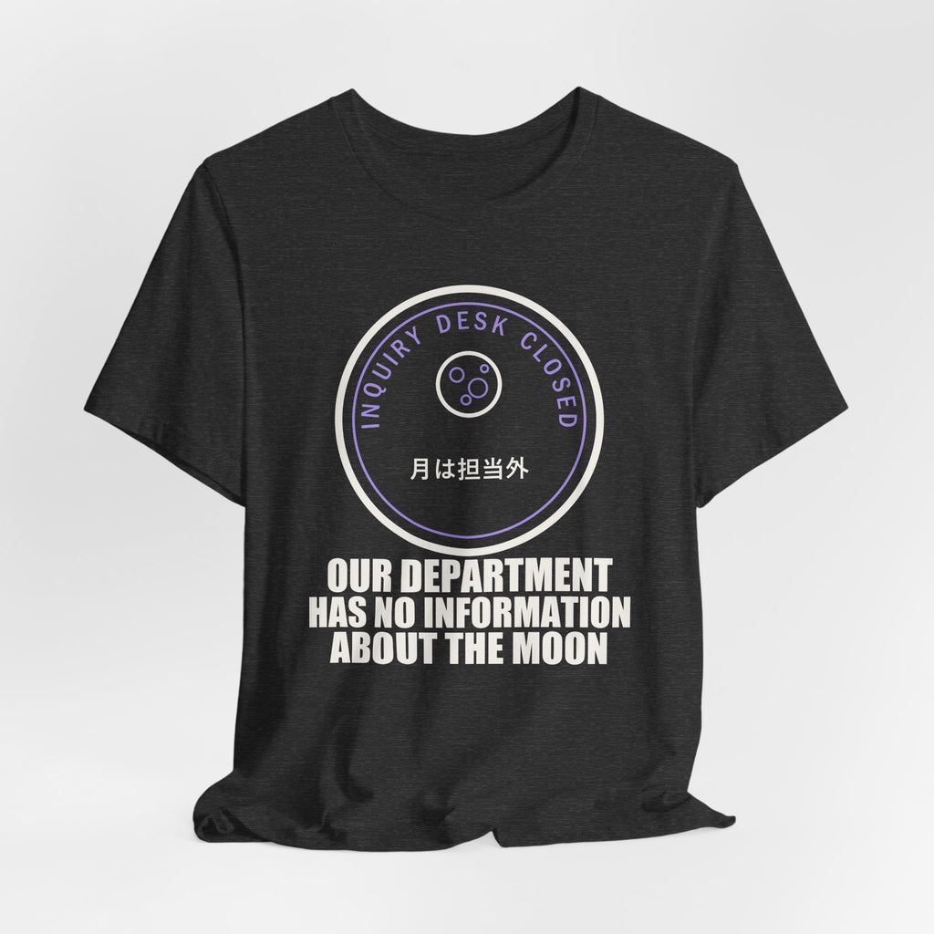 Our Department Has No Information About The Moon Funny Anime T-Shirt - original anime design, view 18