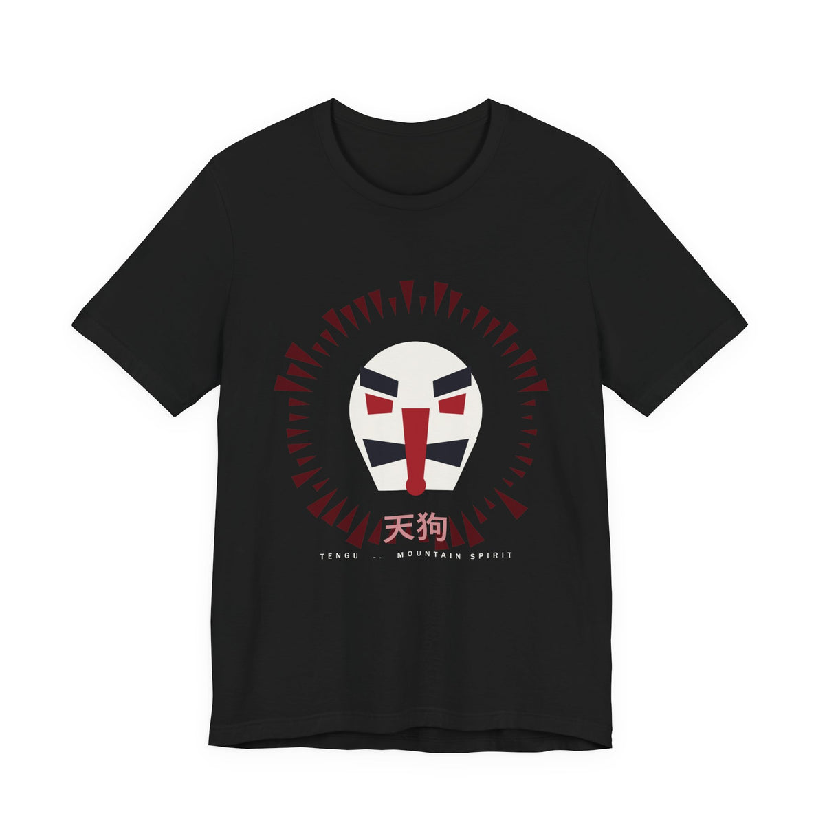 Tengu Anime T-Shirt in Black