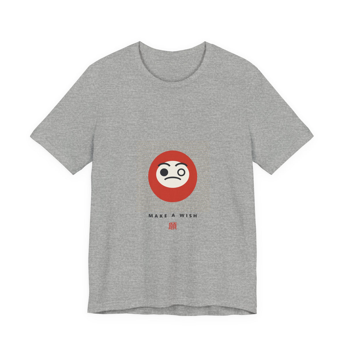 Daruma Wish T-Shirt in Athletic Heather