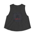 Nani!? Crop Top in Dark Grey Heather
