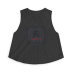 Nani!? Crop Top in Dark Grey Heather