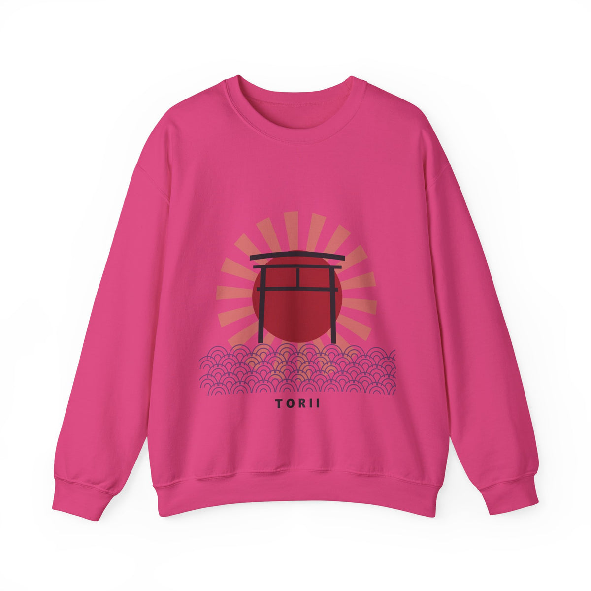 Torii Gate Sweatshirt in Heliconia