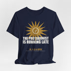 The Protagonist Is Running Late Funny Anime T-Shirt - original anime design, view 21