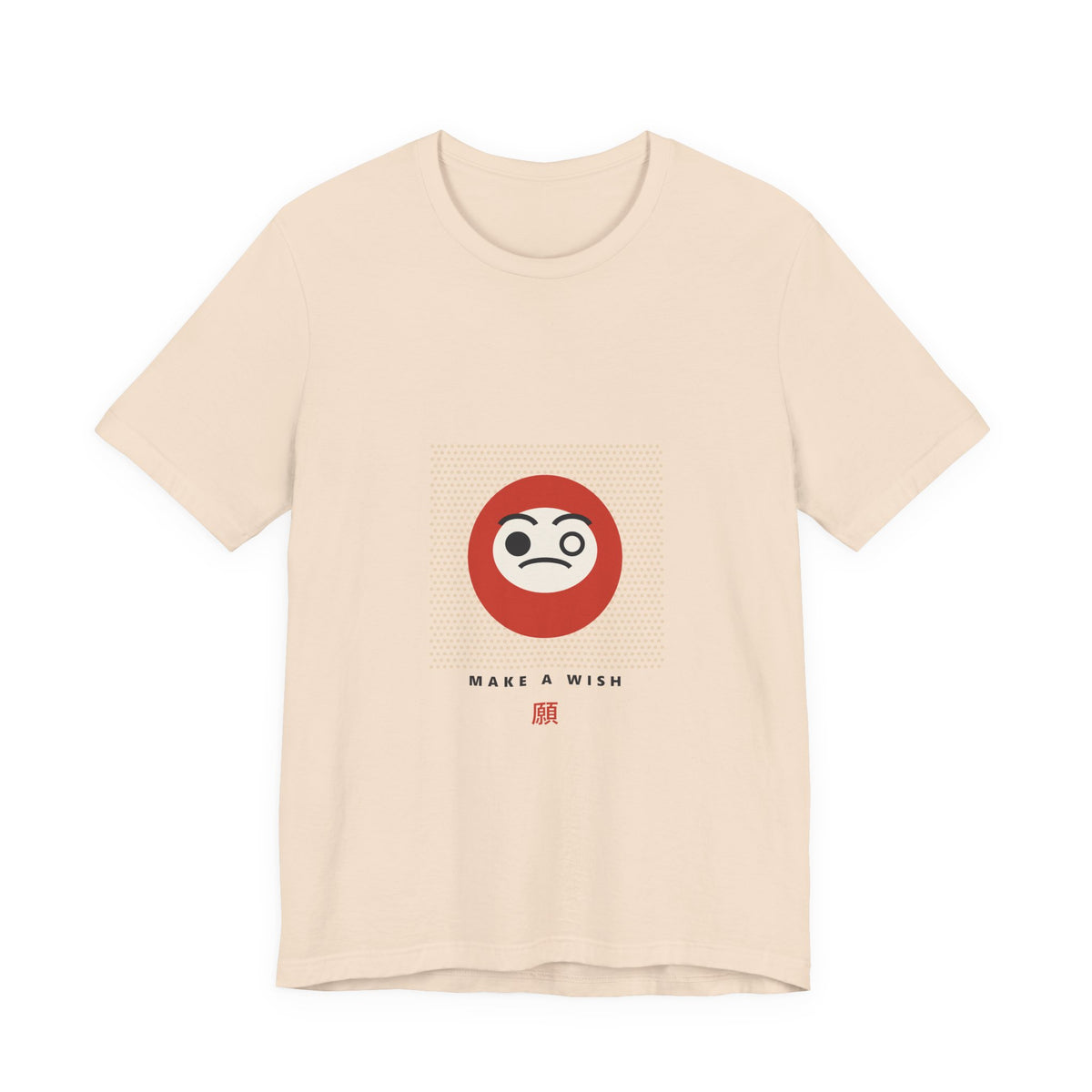 Daruma Wish T-Shirt in Soft Cream