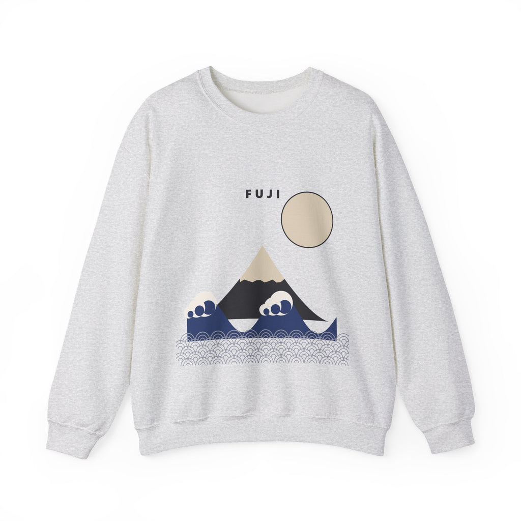Fuji & Wave Sweatshirt in Ash
