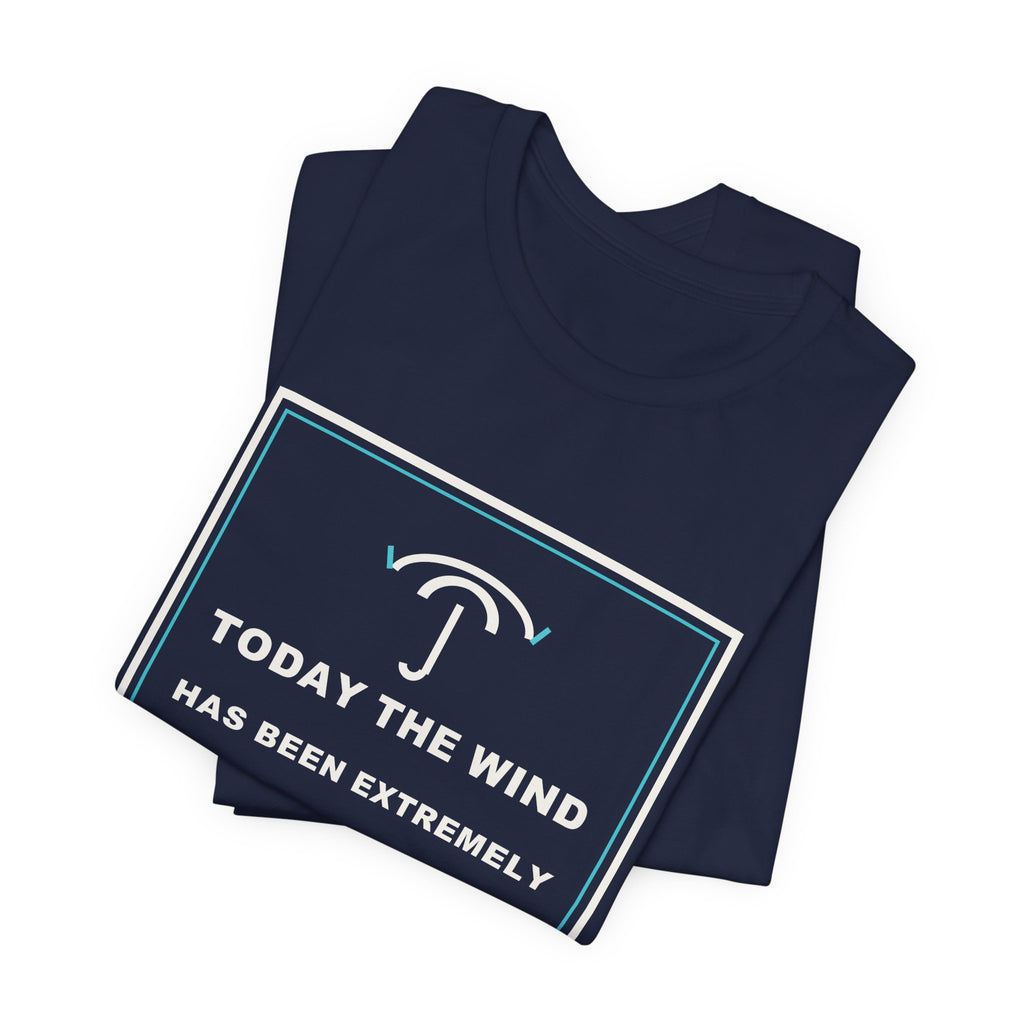 Today The Wind Has Been Extremely Unprofessional Funny Anime T-Shirt - original anime design, view 20