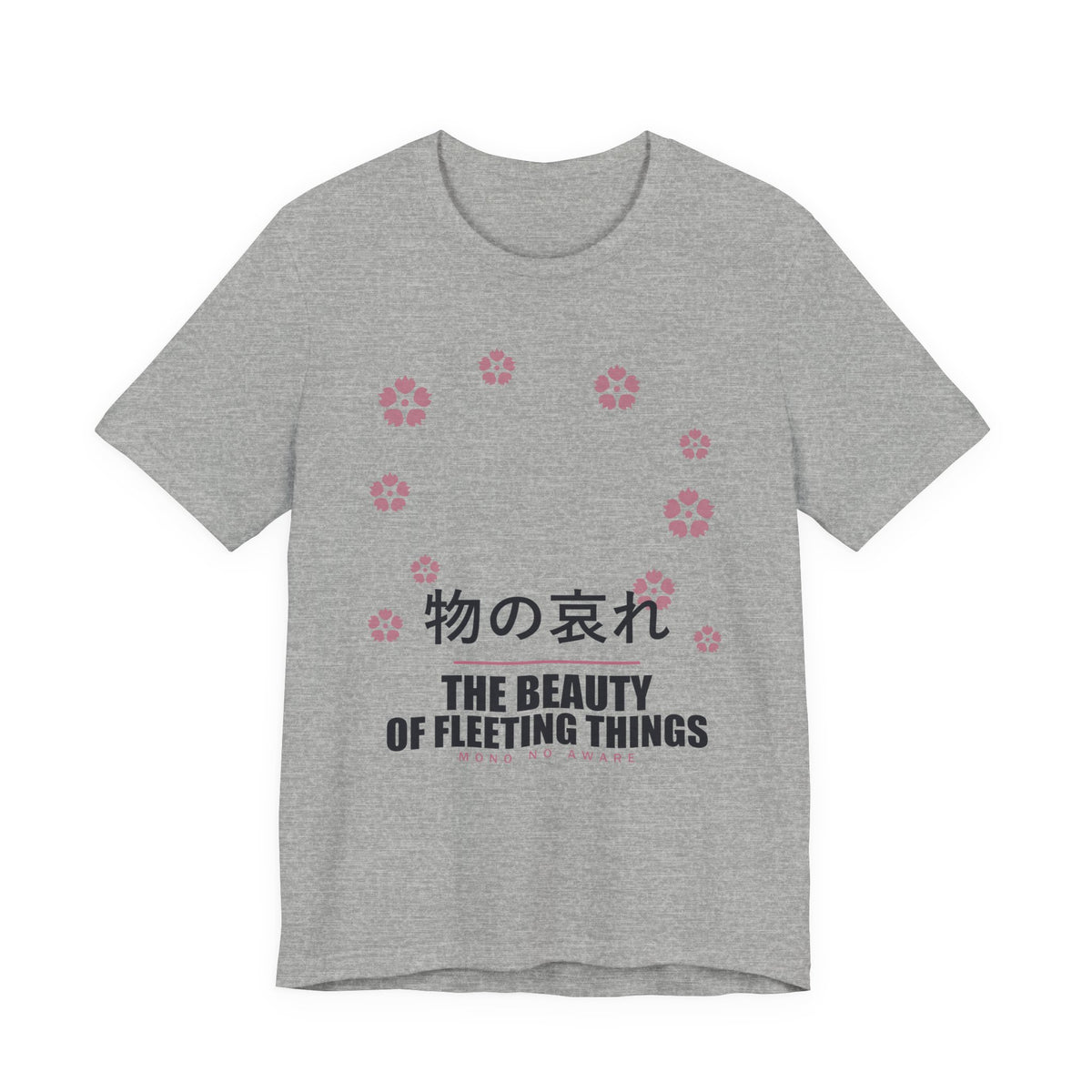 Mono No Aware Anime T-Shirt in Athletic Heather