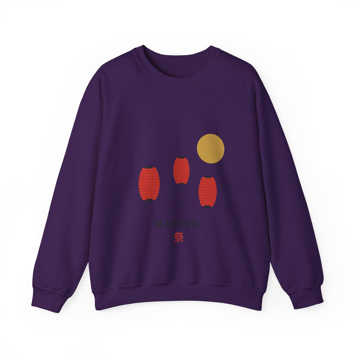 Matsuri Lanterns Sweatshirt in Purple
