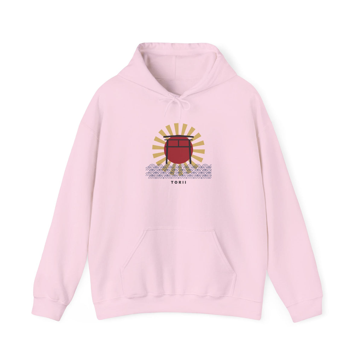 Torii Gate Hoodie in Light Pink