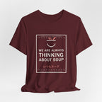 We Are Always Thinking About Soup Funny Anime T-Shirt - original anime design, view 24