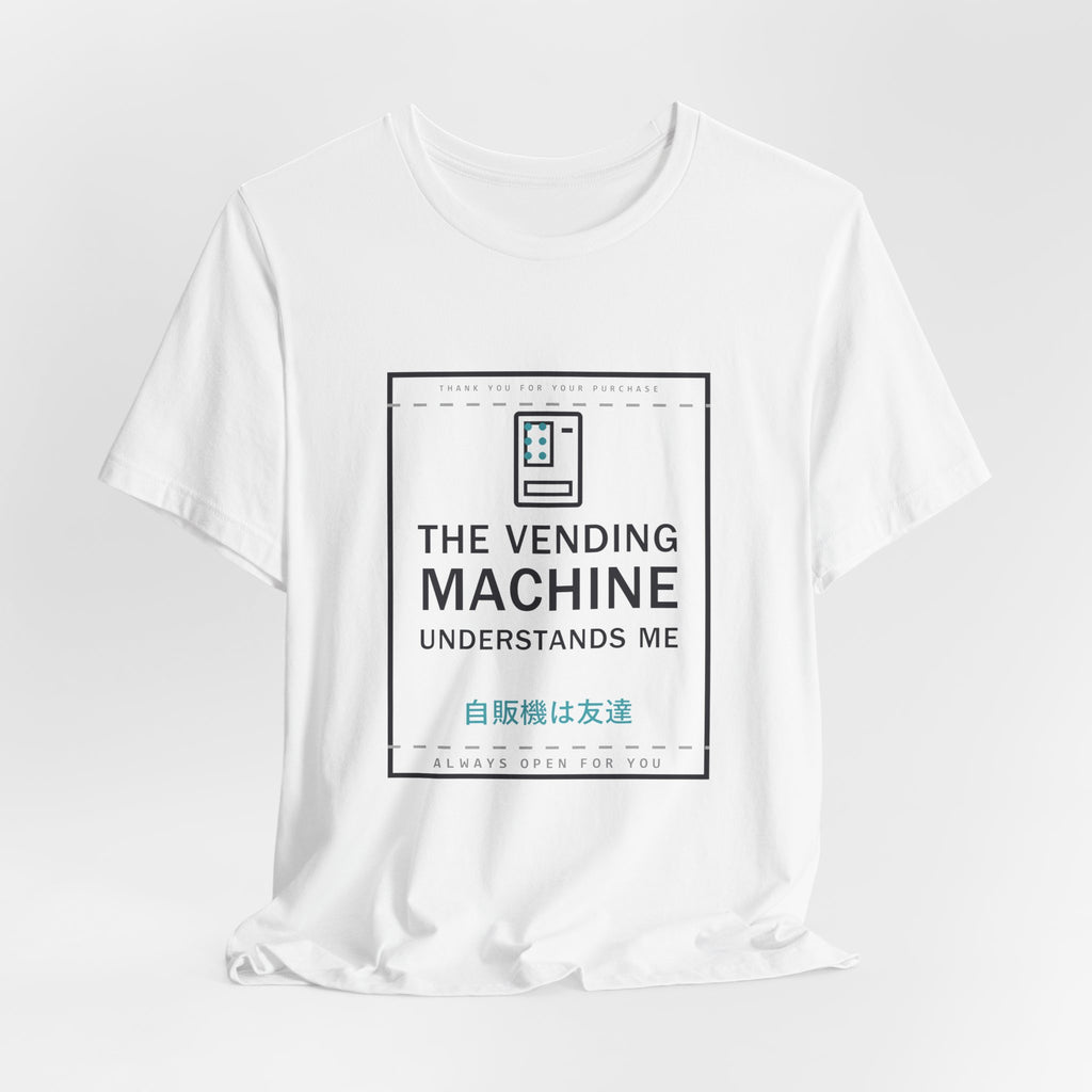 The Vending Machine Understands Me Funny Anime T-Shirt - original anime design, view 3