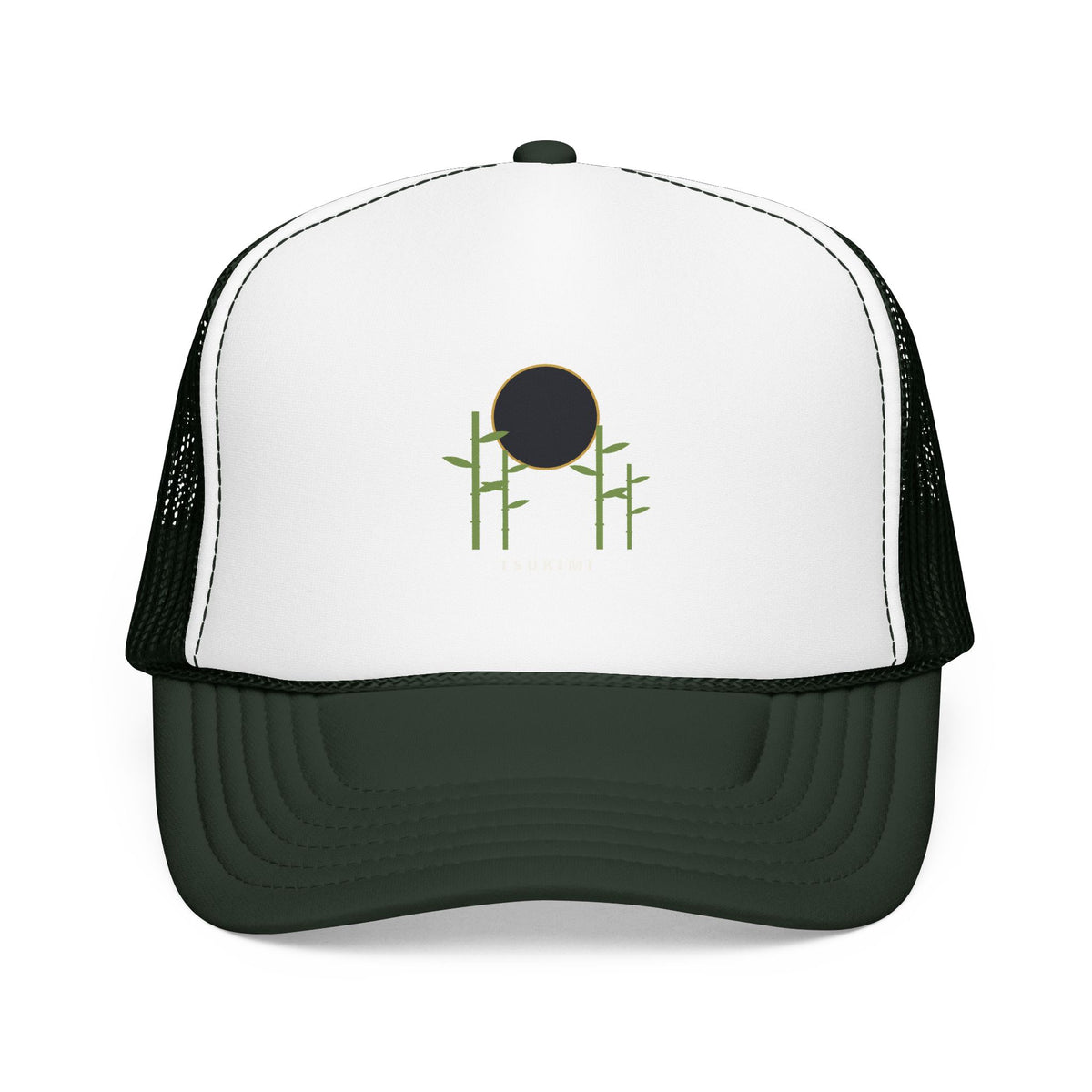 Tsukimi Trucker Cap in Dark Green