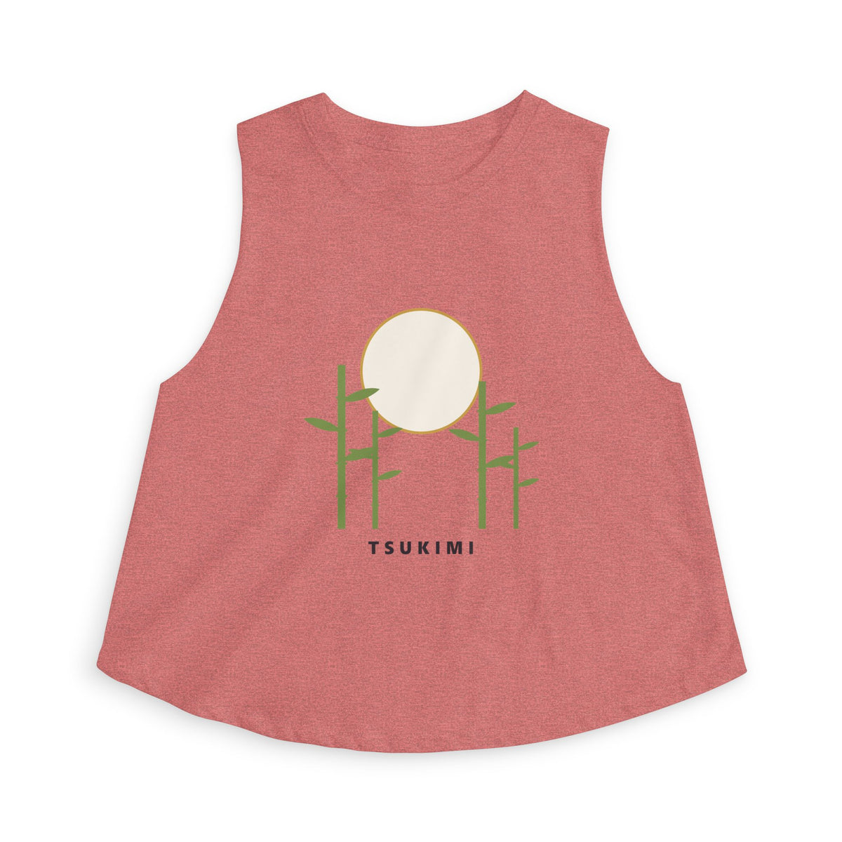 Tsukimi Crop Top in Heather Mauve