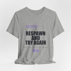 Respawn And Try Again Anime T-Shirt - original anime design, view 16